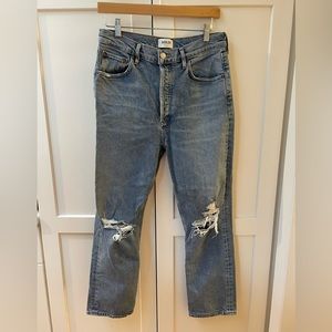 AGOLDE Riley Ripped Knee Jeans - Size 28 (NWOT)